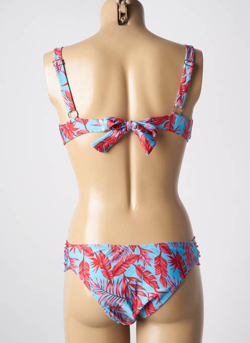 Maillot de bain 2 pièces bleu ADMAS pour femme