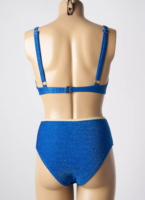Maillot de bain 2 pièces bleu DAG ADOM pour femme