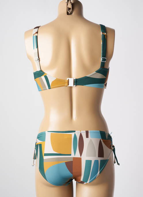 Maillot de bain 2 pièces bleu LAGON BLEU pour femme