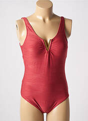 Maillot de bain 1 pièce rouge ADMAS pour femme seconde vue