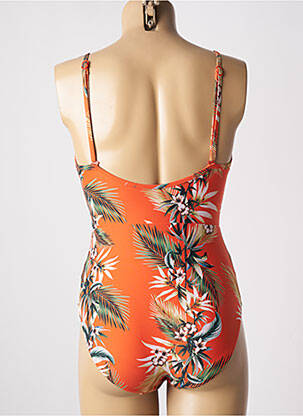 Maillot de bain 1 pièce stretch haut triangles orange SEAFOLLY femme