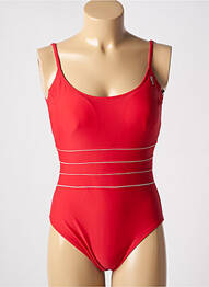 Maillot de bain 1 pièce haut soutien-gorge emboitant haut soutien-gorge emboitant rouge MISS CARAÏBES femme