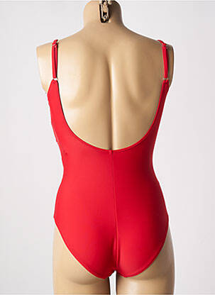 Maillot de bain 1 pièce haut soutien-gorge emboitant haut soutien-gorge emboitant rouge MISS CARAÏBES femme