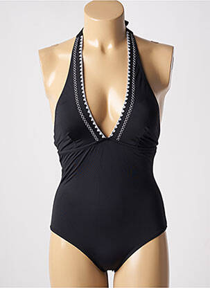 Maillot de bain 1 pièce stretch haut triangles noir ADMAS femme