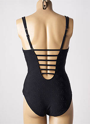Maillot de bain 1 pièce stretch haut soutien-gorge moulé noir SEAFOLLY femme