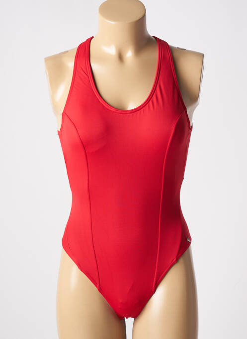 Maillot de bain 1 pièce rouge LPB pour femme