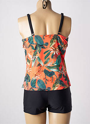Tankini shorty orange LAGON BLEU femme