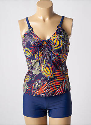 Tankini shorty bleu LAGON BLEU femme
