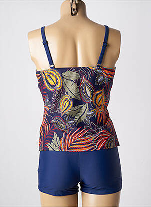 Tankini shorty bleu LAGON BLEU femme