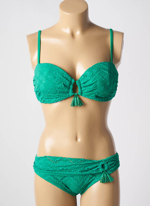 Maillot de bain 2 pièces vert DAG ADOM pour femme