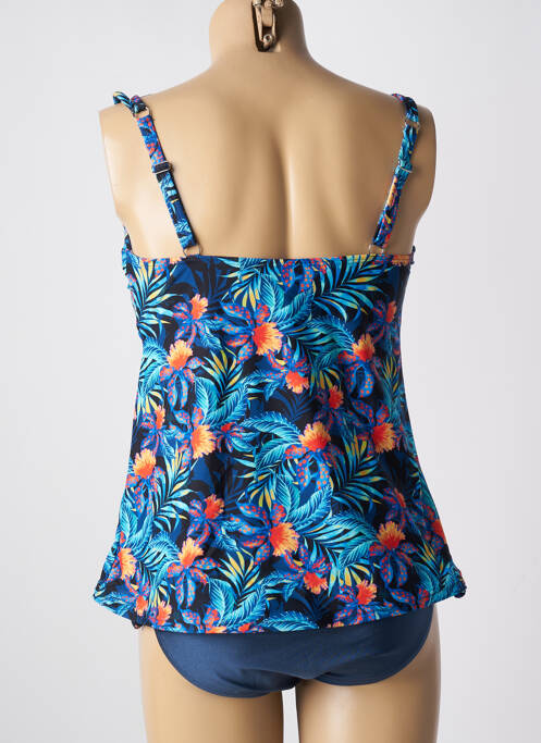 Tankini tissage satiné bleu SUN PROJECT femme
