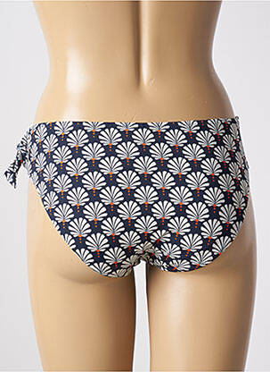 Bas de maillot de bain imprimé fantaisie culotte bleu TESSY femme