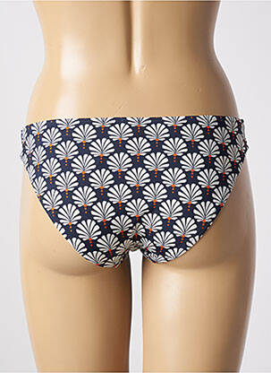 Bas de maillot de bain imprimé fantaisie culotte bleu TESSY femme