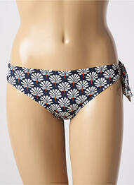 Bas de maillot de bain imprimé fantaisie culotte bleu TESSY femme
