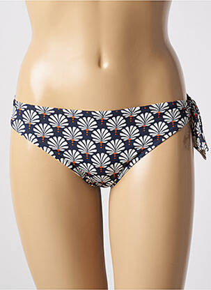 Bas de maillot de bain imprimé fantaisie culotte bleu TESSY femme