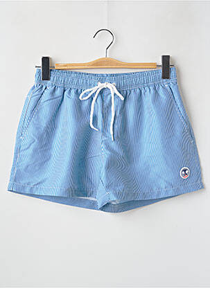 Short de bain imprimé rayures bleu LAGON BLEU homme