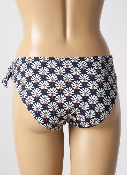 Bas de maillot de bain imprimé fantaisie culotte bleu TESSY femme