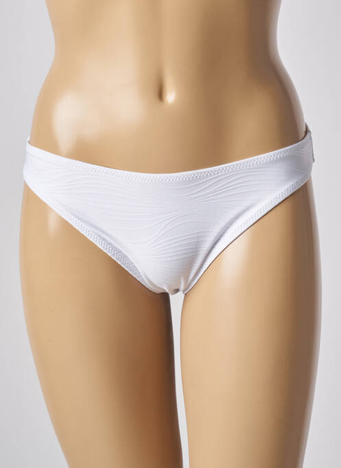 Bas de maillot de bain tissage satiné culotte blanc ADMAS femme