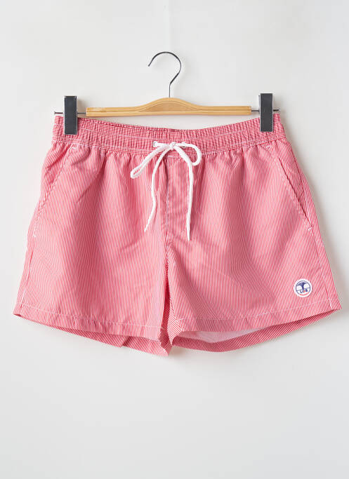 Short de bain fermeture liens à nouer rouge LAGON BLEU homme