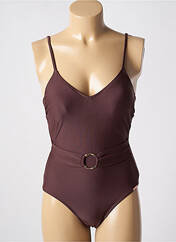 Maillot de bain 1 pièce marron YSABEL MORA pour femme seconde vue