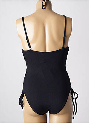 Maillot de bain 1 pièce stretch haut triangles noir YSABEL MORA femme