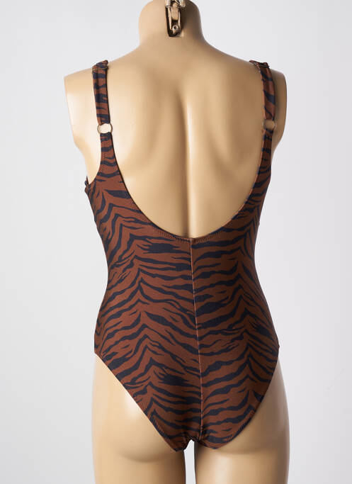 Maillot de bain 1 pièce marron ADMAS pour femme
