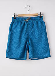 Short de bain effet matière satinée bleu SUN PROJECT garcon