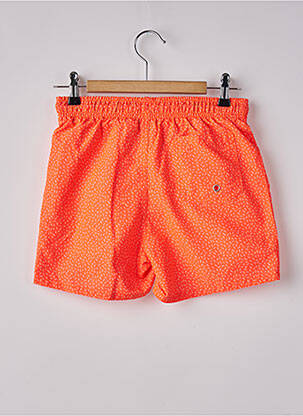 Short de bain effet matière satinée orange SUN PROJECT garçon