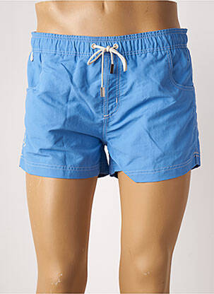 Short de bain effet matière satinée bleu RAMATUELLE homme