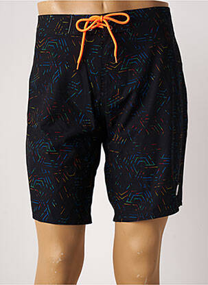 Short de bain imprimé fantaisie noir SUN PROJECT homme