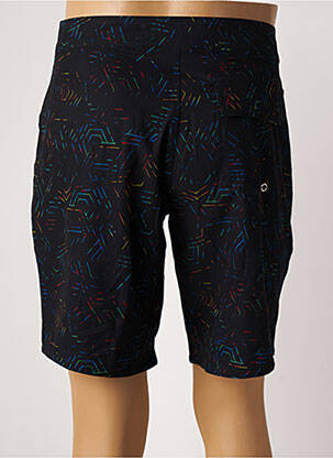 Short de bain imprimé fantaisie noir SUN PROJECT homme