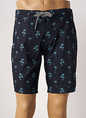 Short de bain imprimé fantaisie noir SUN PROJECT homme