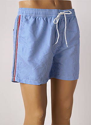 Short de bain imprimé rayures bleu LAGON BLEU homme