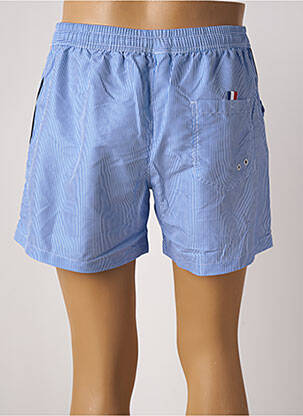 Short de bain imprimé rayures bleu LAGON BLEU homme