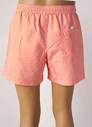 Short de bain imprimé rayures orange LAGON BLEU homme
