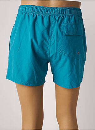 Short de bain effet matière satinée bleu SUN PROJECT homme