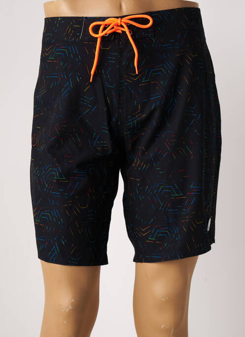 Short de bain imprimé fantaisie noir SUN PROJECT homme