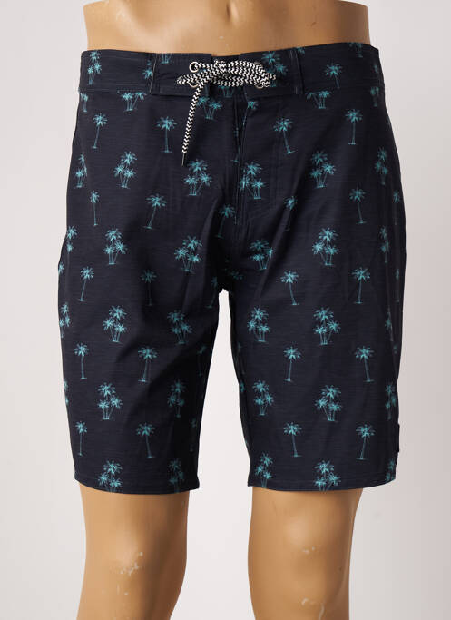 Short de bain imprimé fantaisie noir SUN PROJECT homme