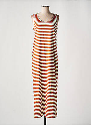 Robe longue sans manche sans manche marron INES DE LA FRESSANGE femme