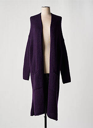 Gilet manches longues stretch violet ROSSO 35 femme