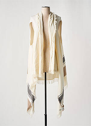 Gilet sans manche sans manche beige FABIANA FILIPPI femme