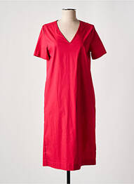 Robe mi-longue manches courtes manches courtes rose GRAN SASSO femme