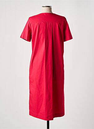 Robe mi-longue manches courtes manches courtes rose GRAN SASSO femme