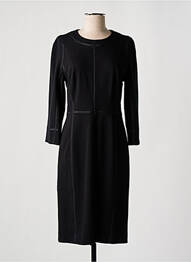 Robe mi-longue manches longues manches longues noir TARA JARMON femme