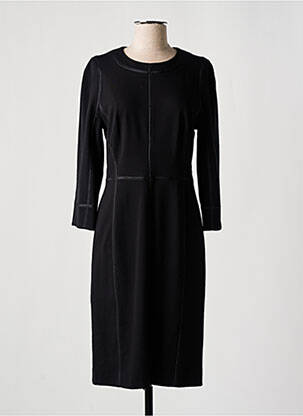 Robe mi-longue manches longues manches longues noir TARA JARMON femme