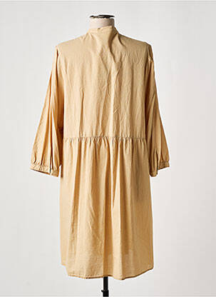 Robe mi-longue manches longues manches longues beige HARTFORD femme