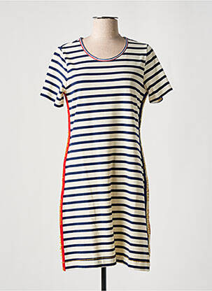 Robe courte manches courtes manches courtes beige LA MARINIÈRE FRANÇAISE femme