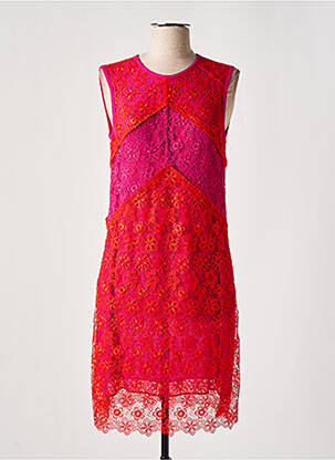 Robe mi-longue sans manche sans manche rose PINKO femme