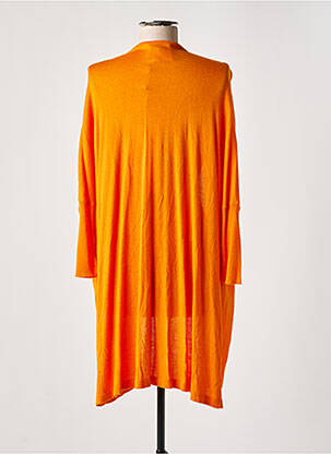 Gilet manches longues stretch orange ABSOLUT CASHMERE femme