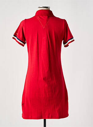 Robe mi-longue manches courtes manches courtes rouge LA MARINIÈRE FRANÇAISE femme